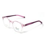 Round Clear Pink White Frame – Kids tr 10526