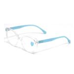 Cat-Eye Clear White Blue Frame – TR 232426
