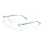 Cat-Eye Clear White Blue Frame – TR 232428