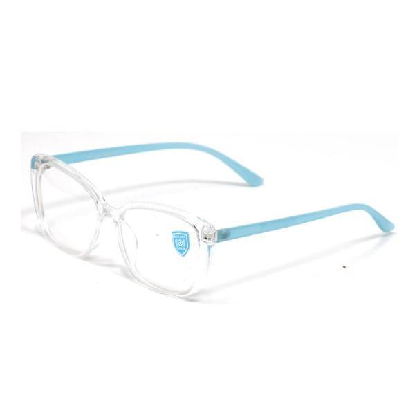 Cat-Eye Clear White Blue Frame – TR 232428