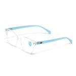 Cat-Eye Clear White Blue Frame – TR 232429