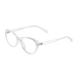 Cat-Eye Clear White Frame – TR 232430