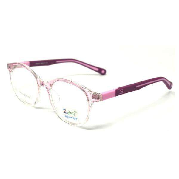 Round Clear Pink White Frame – Kids tr 8527
