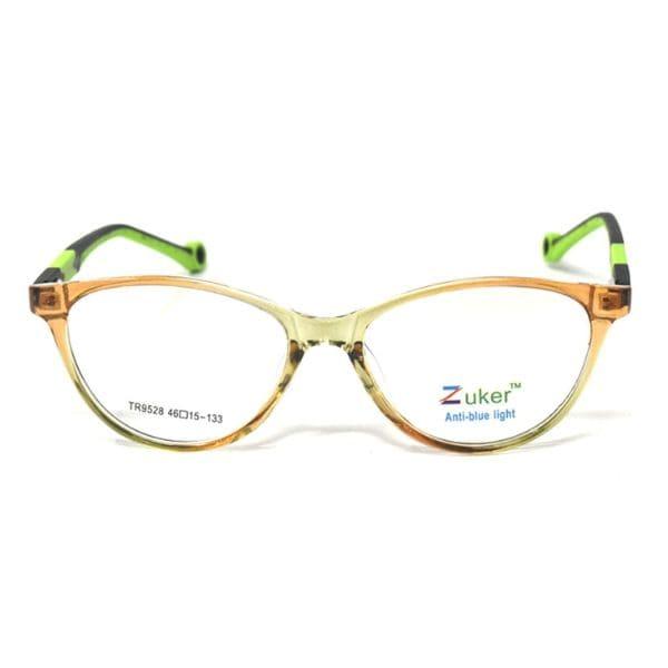 Cat Eye Shine Brown Green Frame – Kids tr 9528