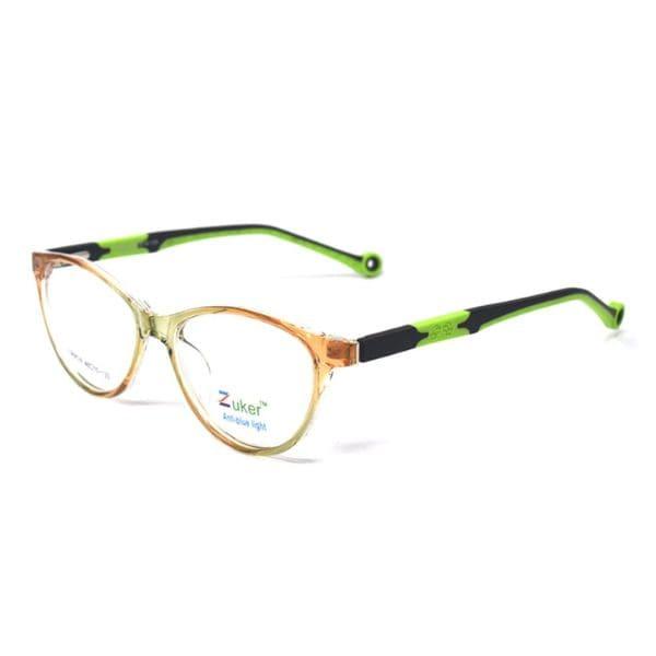 Cat Eye Shine Brown Green Frame – Kids tr 9528