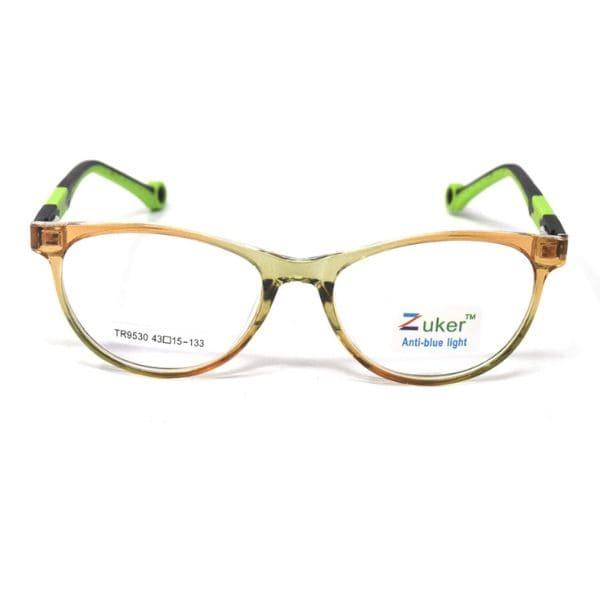 Cat Eye Shine Brown Green Frame – Kids tr 9530