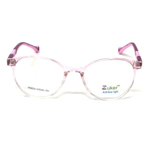 Round Clear White Pink Frame – Kids tr 9532